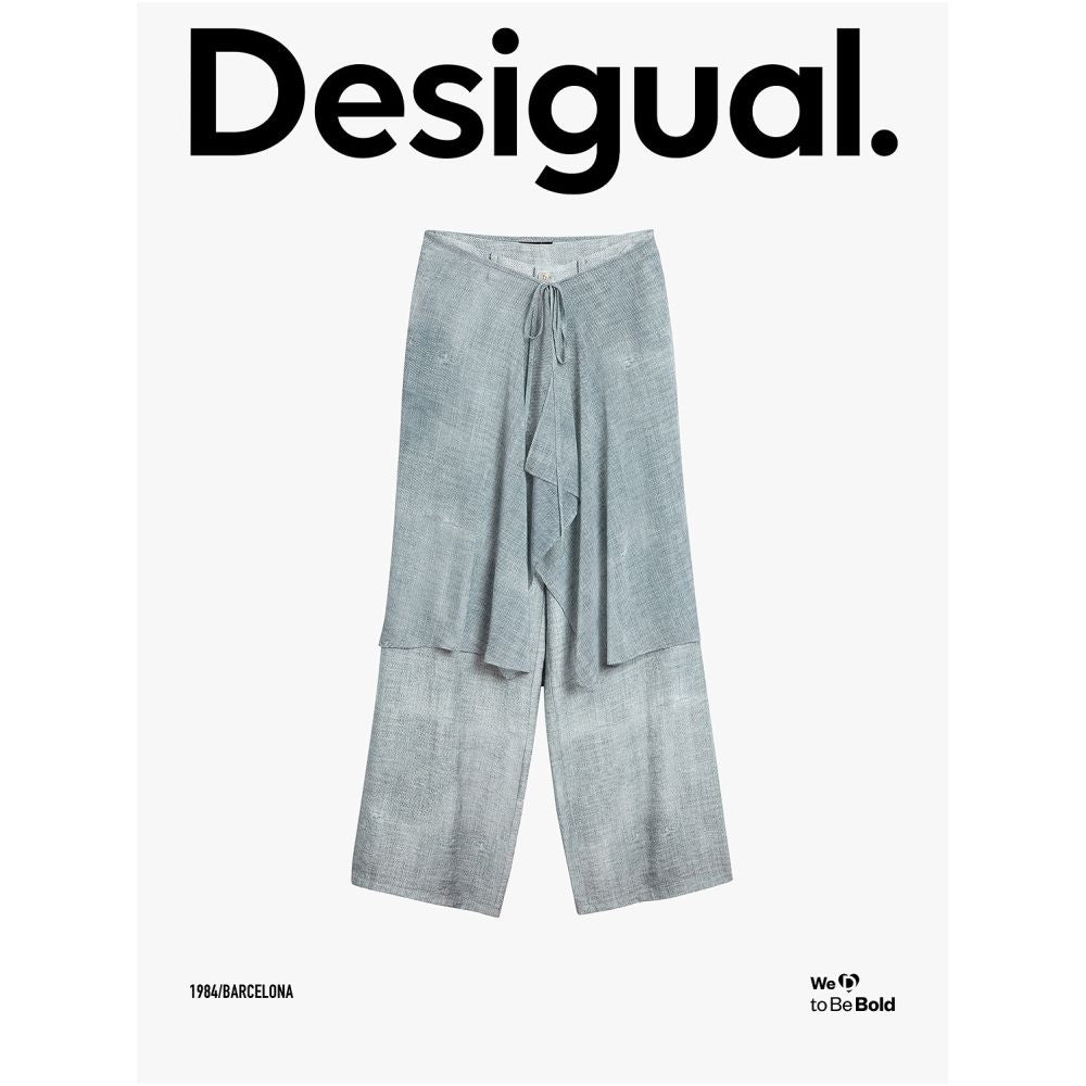 Desigual Celebrity Style Spring Summer 2026 New Arrival Lightweight Faux Denim Print Two Piece Set Clothing Casual Pants image 4