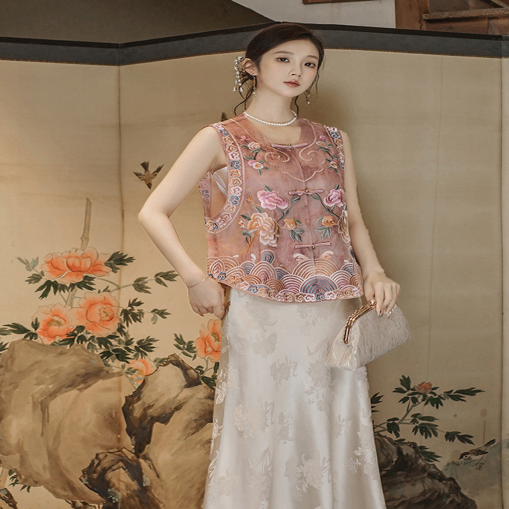 Ruyi New Chinese style Mulberry Silk National Style Vest Women s 2025 Summer New Style Retro Luxury Versatile Women image 14