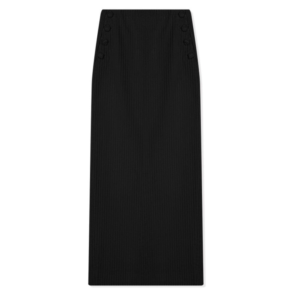 RoseLingLing King Stripe Created Coarse Pit Corduroy Intellectually Style Vest Straight Tube Half Skirt image 21