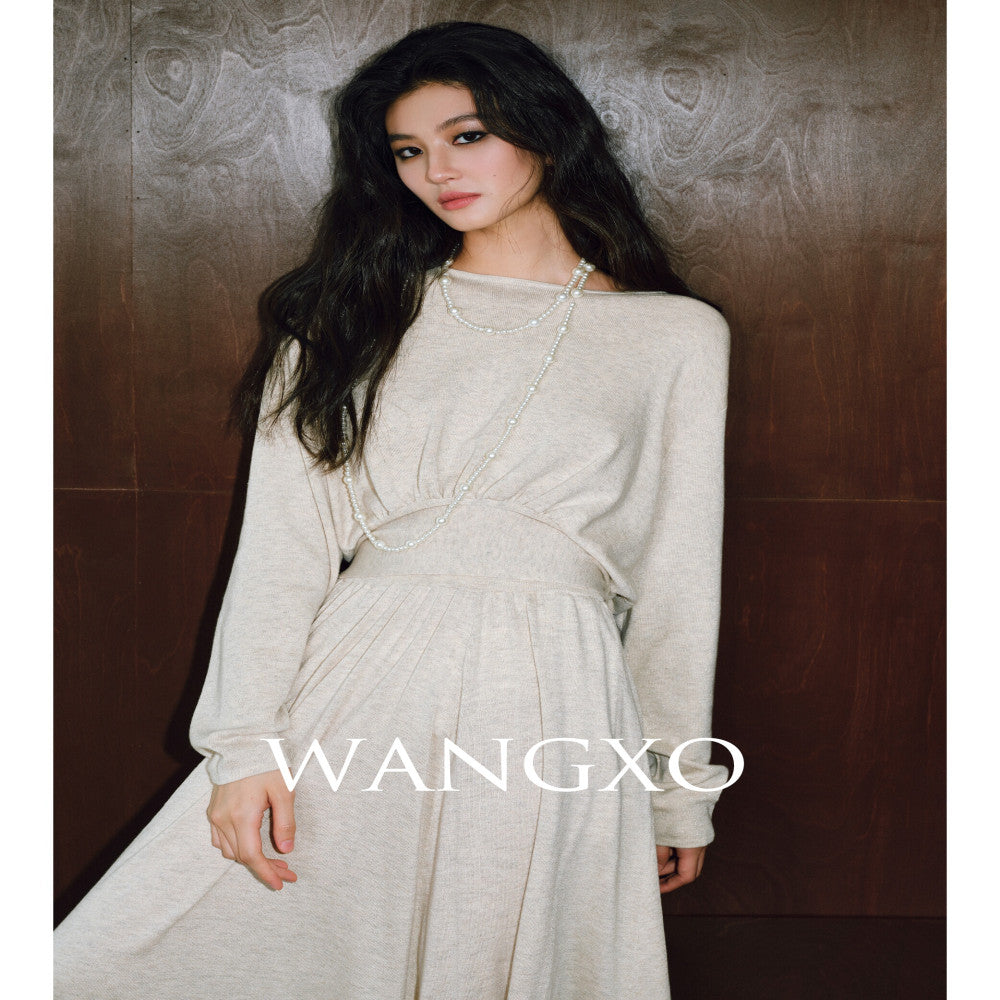 WANGXO Starry Sky Bright Silk Wool Pioneering Twisted Craftsmanship Greek Aesthetic Lazy Knitted Set image 2