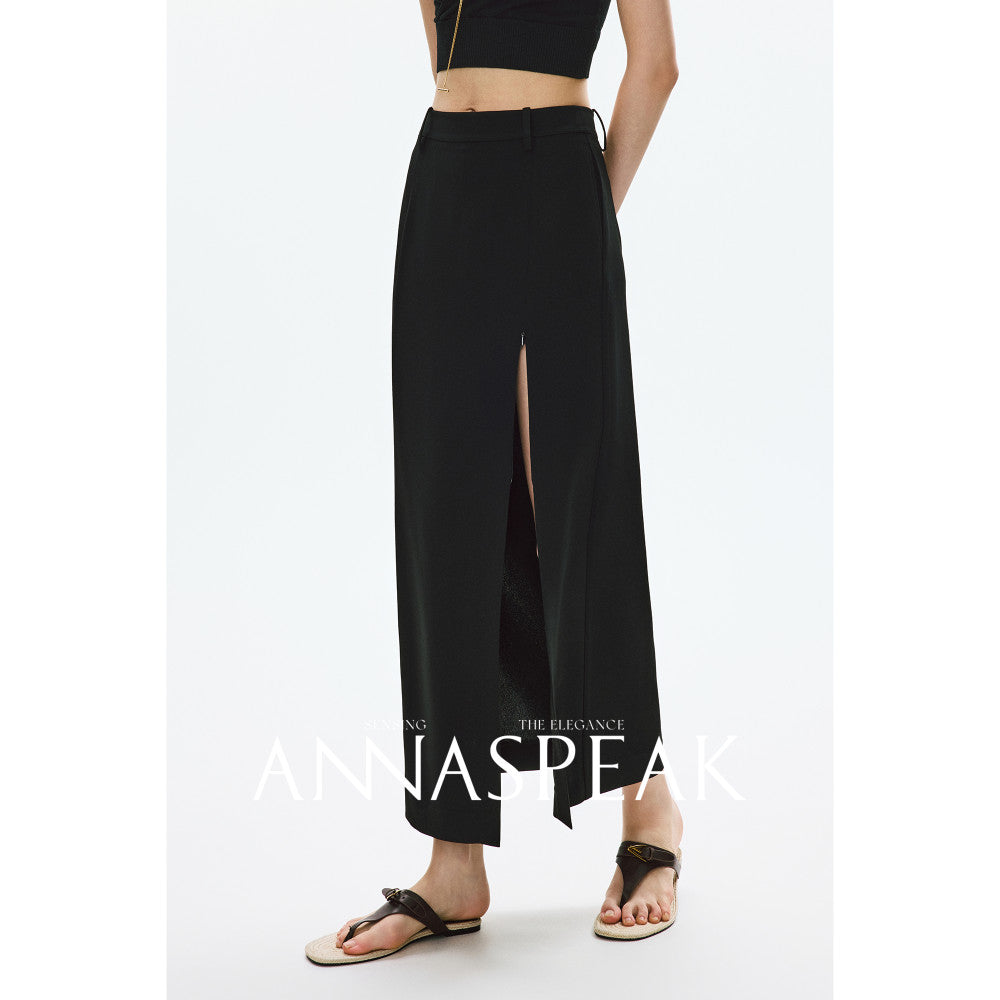 In stock ANNASPEAK old money wind amber flowing light Eastman acetate Ji simple collarless suit jacket pants image 124