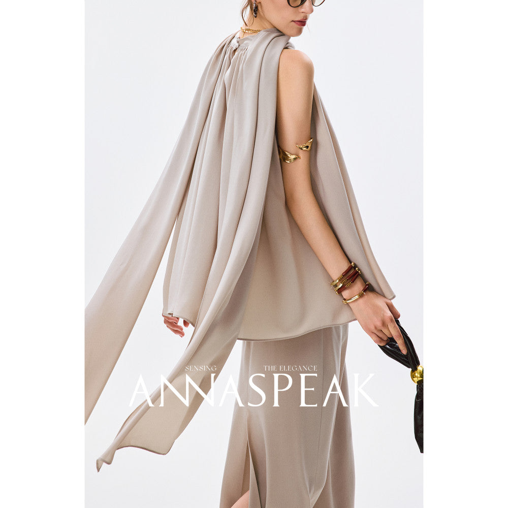 ASAYA4563 – Flowing Draped Elegance Set ✨🌿