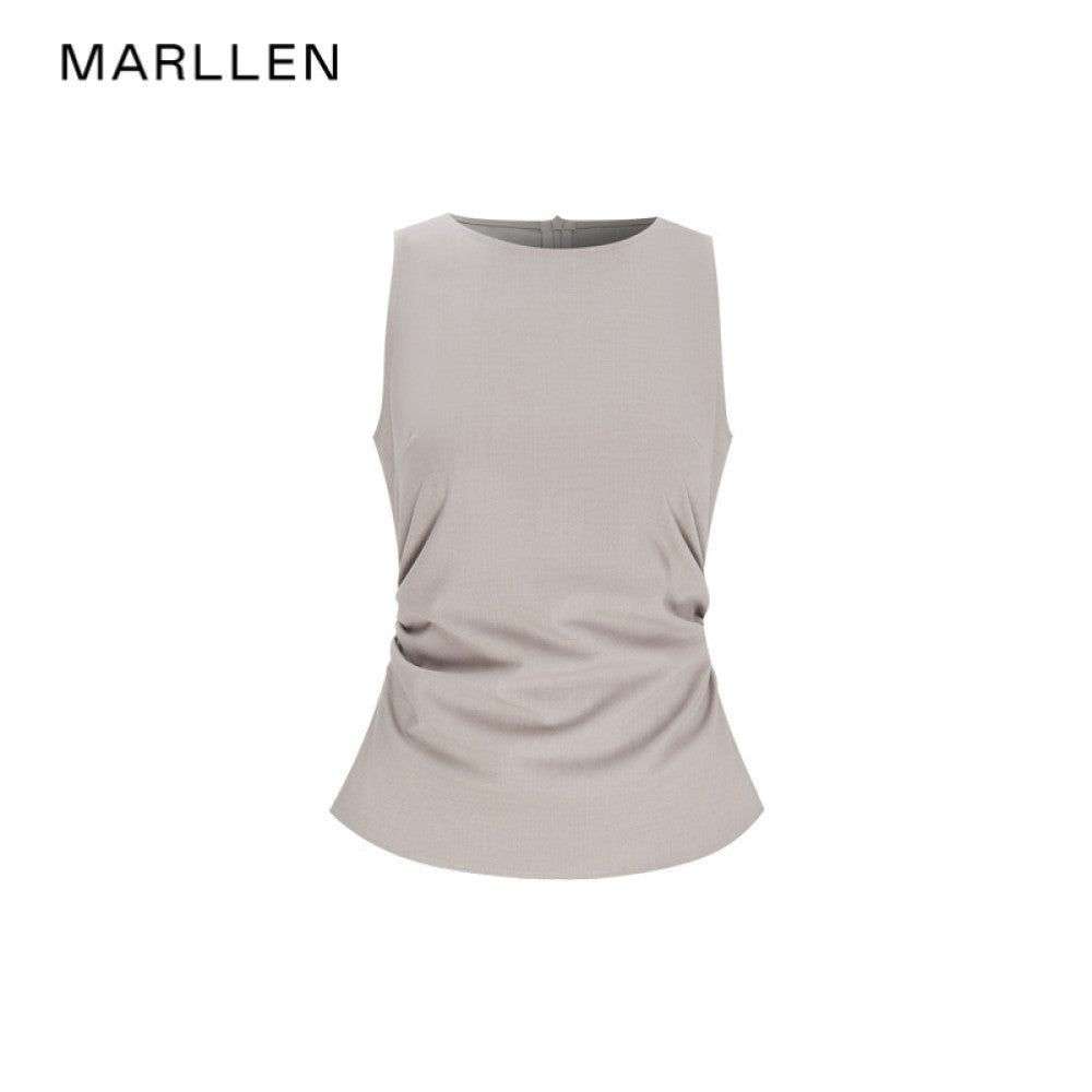 Marllen Fireworks Twilight Commuting Bamboo Knot Drawn Waist Half Skirt Set Elegant and Proper Skirt Summer image 18