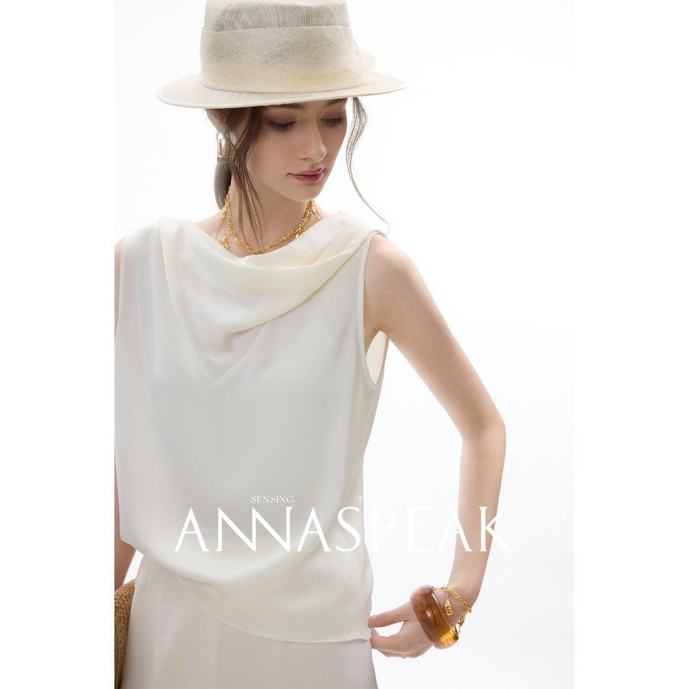 ASAYA4566 – Serene Drape Sleeveless Set 🌊✨