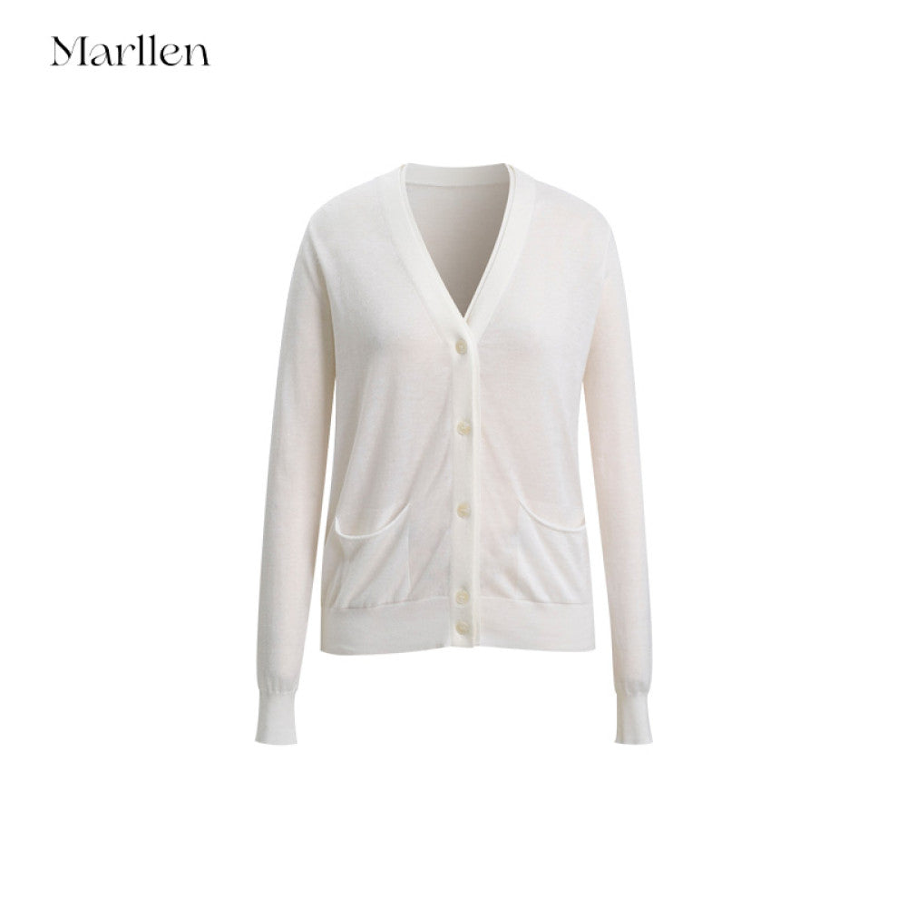 Marllen Velvet Light Vinegar Shadow Acetate Cashmere Tencel 2 68NM Double breasted V neck Cardigan Vest Set for Women image 54