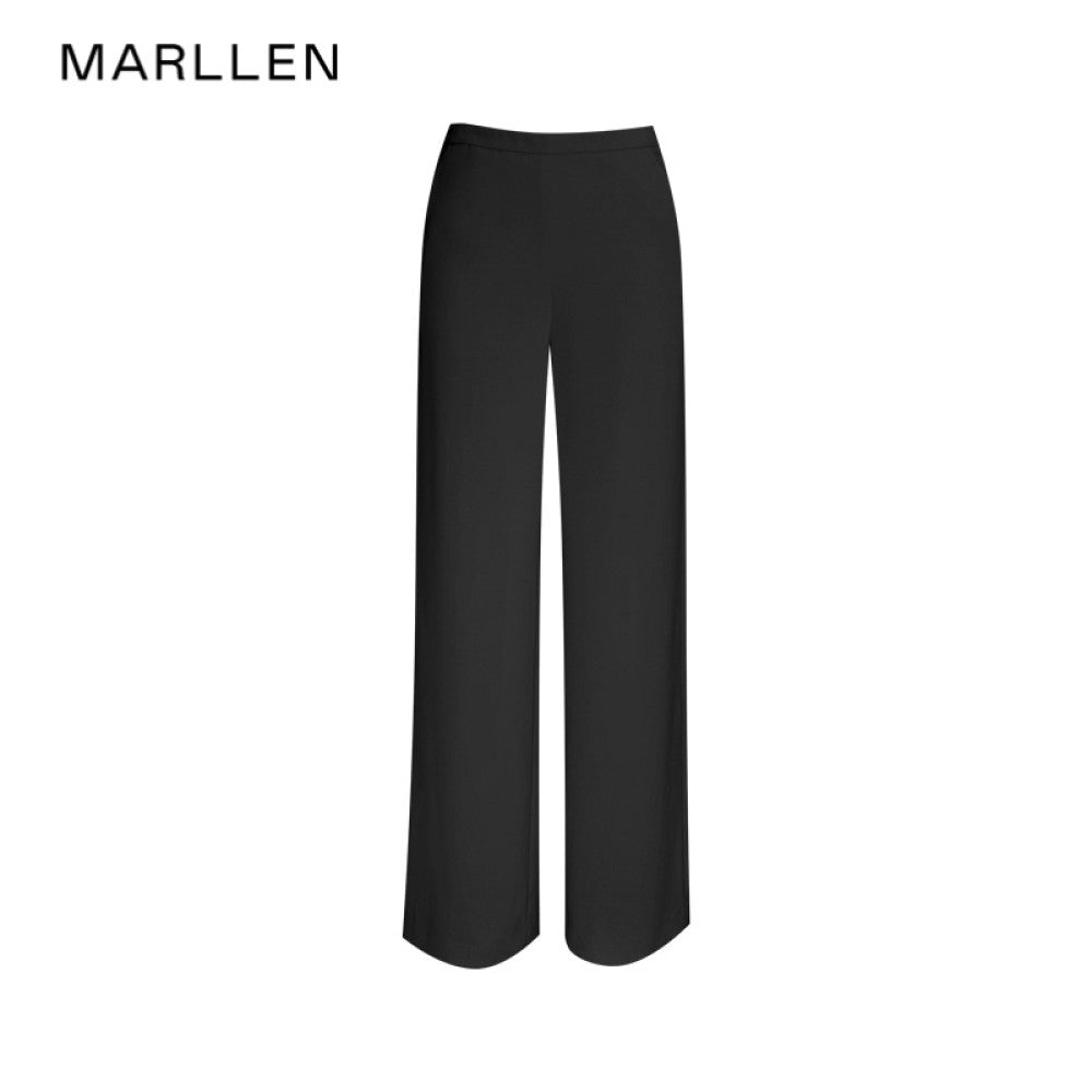 Marllen modern revealing dry skin friendly wrinkle resistant twill sleeveless waist cinched top loose wide leg pants set image 34