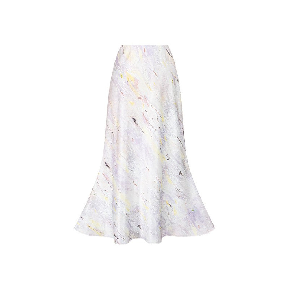 Wuyan Yihe Mei Dai New Chinese Style Silk Jacquard Heavy Embroidery Top Bleach Purple Skirt Pants image 14