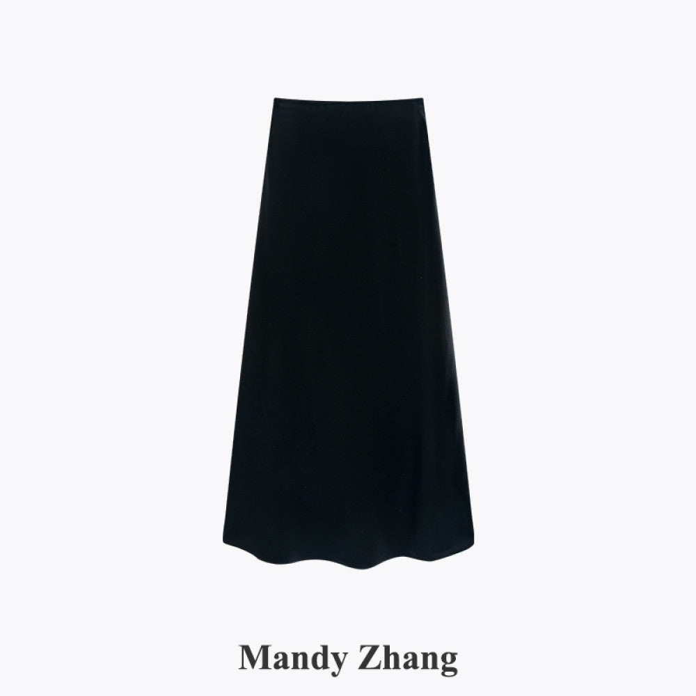 Mandy Zhang a celebrity and mermaid is a heavyweight acetate satin pink fish tail skirt for women image 31
