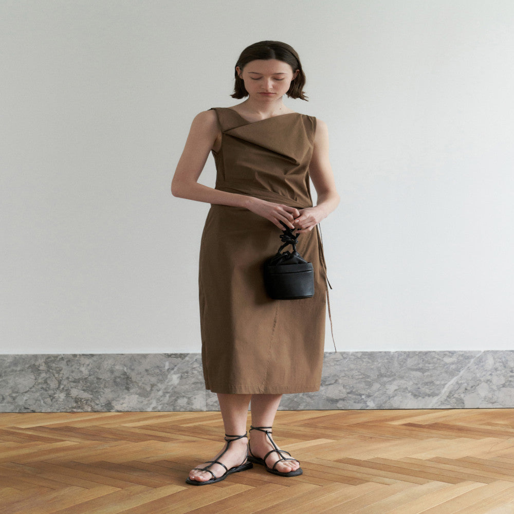 RUISHI Relaxing Atmosphere Elegant Commuting Slimming Look Sleeveless Swing Neck Dress for Women Summer image 48