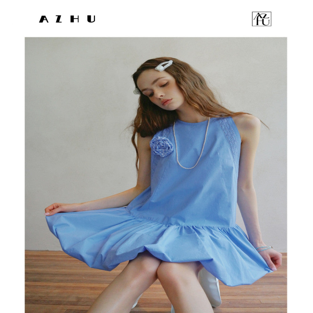 AZHU AJU 2024 new floral bud dress summer vest skirt image 24