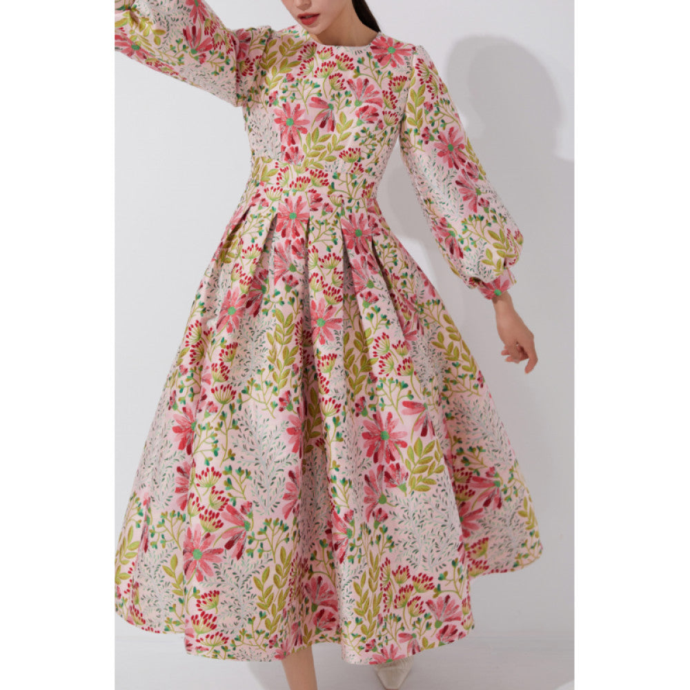 ASAYA4228 | Floral Embroidered Midi Skirt 🌸✨