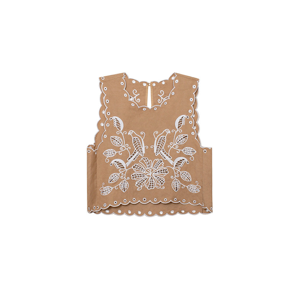 TOP Home Holiday Set French Romantic Exquisite Heavy Industry Positioning Hollow Embroidery Lace Vest Umbrella Swing Shorts image 22
