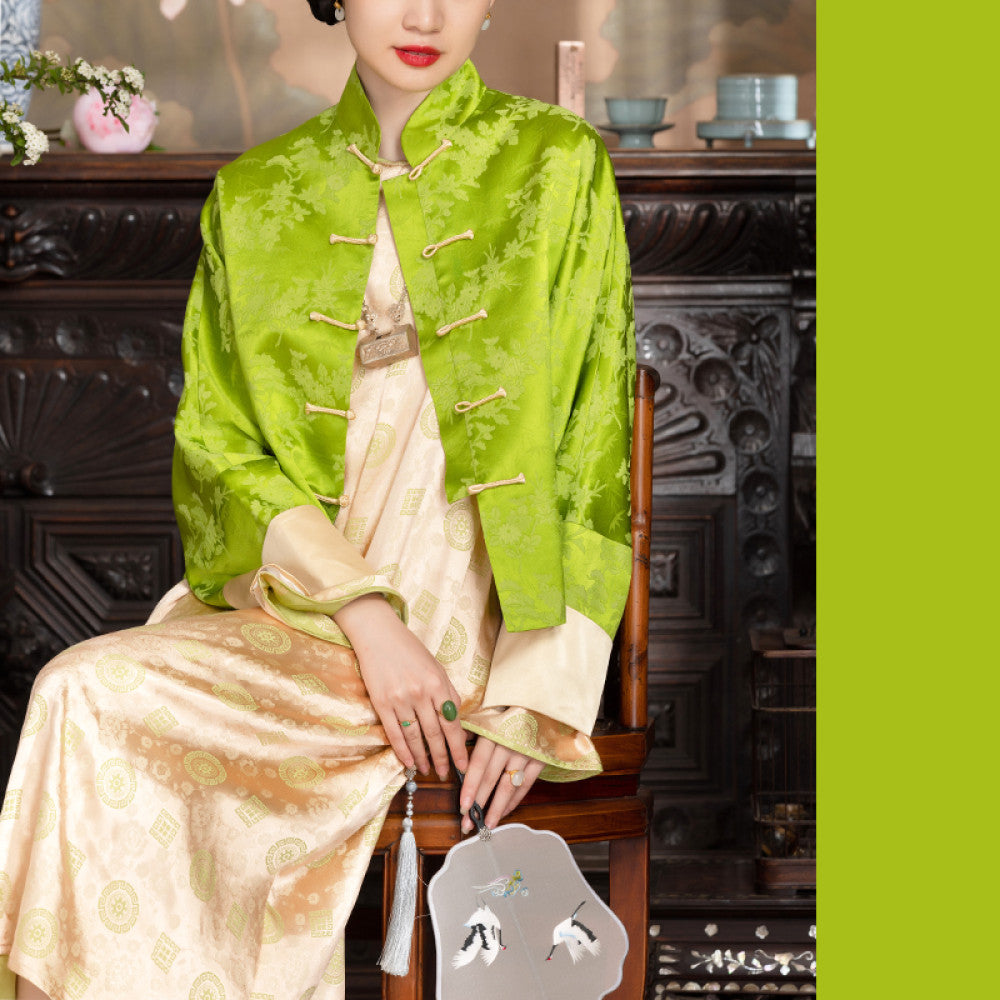 Good reputation PCY1474 Guanle crepe Chinese retro blouse spring and autumn coat winter cotton padded jacket top Tang suit image 56