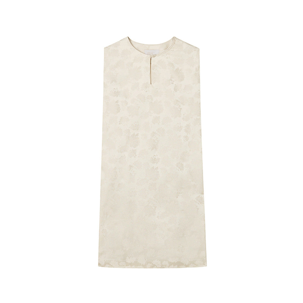ASAYA3633 Straight cut sleeveless short dress