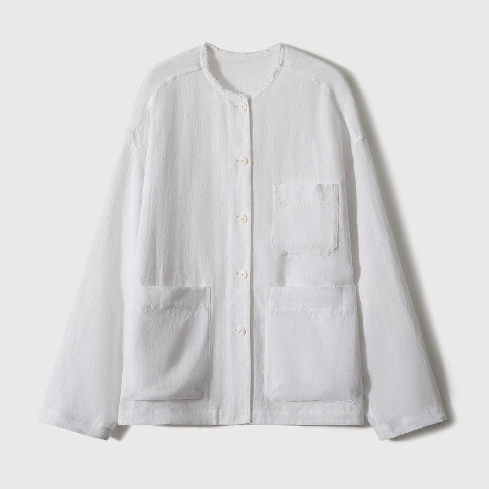 Ban Niang Private Service Fan Fan s own early autumn first YI new product linen loose feeling old money style image 29