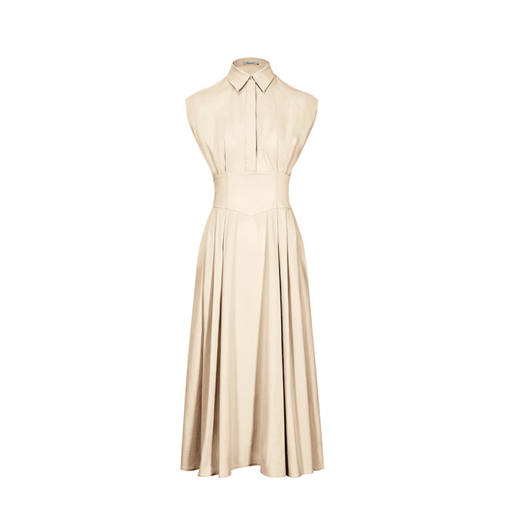 Classic Wardrobe AEL Original Sleeveless Shirt Dress 2025 Summer New Style Collection Waist Lining Dress image 15