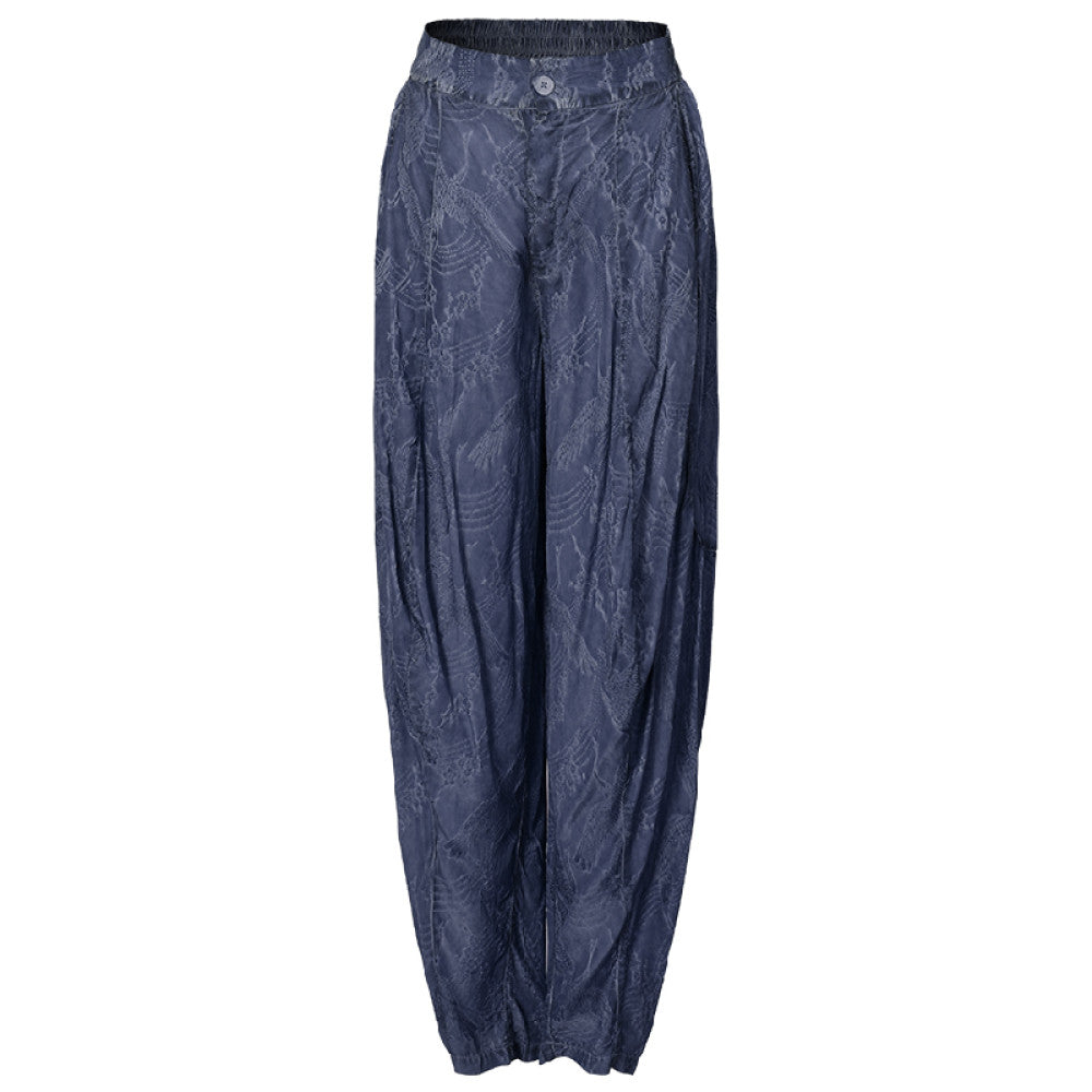 ASAYA3448 Retro Style Tie Die and Tapered Ankle Pants (2 Colors)