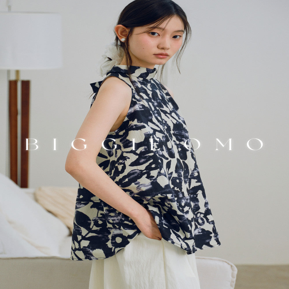 Biggie Omo bustling and cool comfortable for commuting hanging neck vest top for women image 1