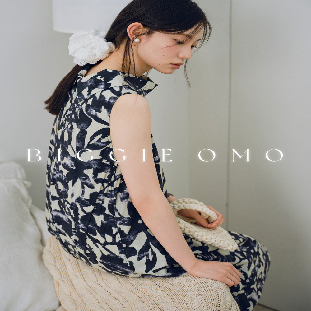 Biggie OMO elegant floral short vest skirt cotton print breathable and comfortable slimming dress image 5