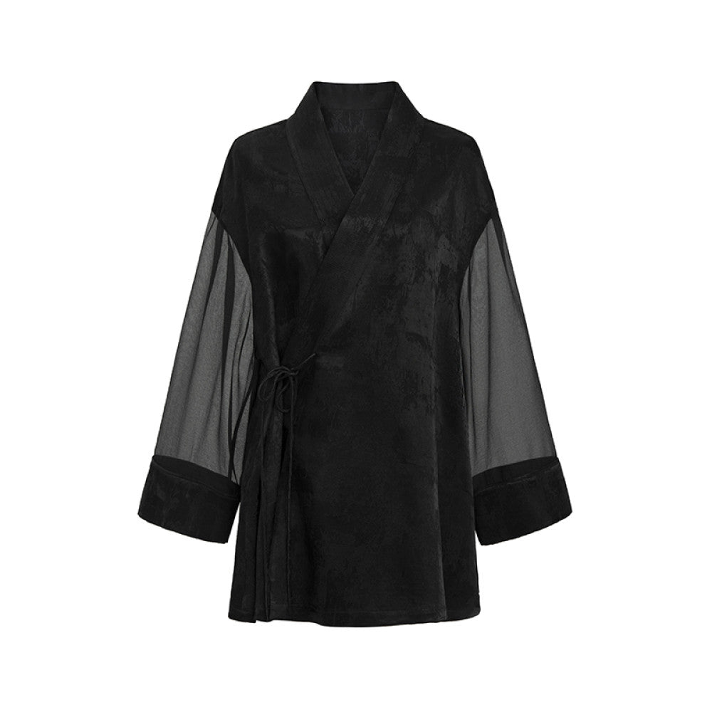 SUK Fenghua Qimeng New Chinese style bamboo leaf jacquard custom acetate summer new suspender dress for women image 24