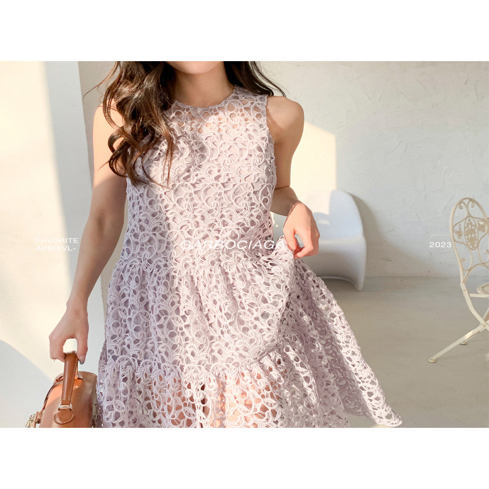 Garbochaga Dragon Heer Flower City Dream Heavy Industry Embroidery Gentle Purple Hollow out Similar to Dress 1018 image 5