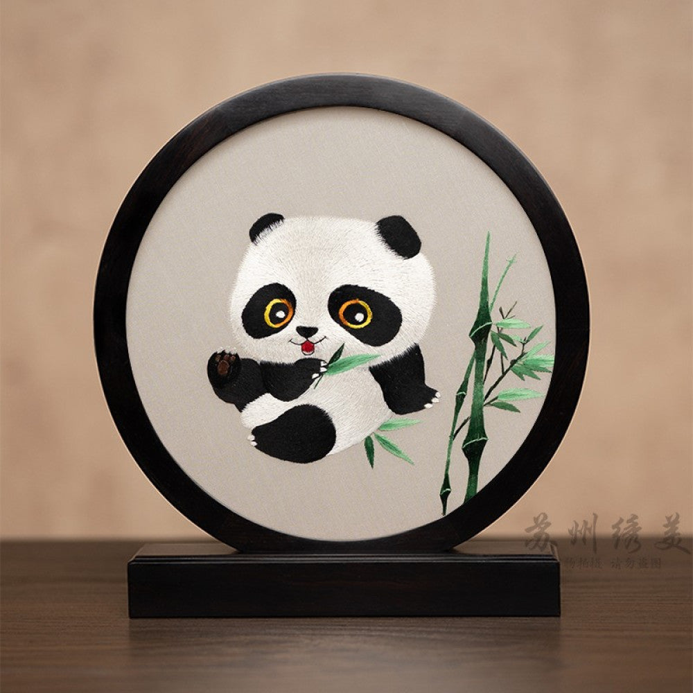 ASAYA3041 Embroidery ornaments Suzhou double-sided embroidery desktop ornaments creative table embroidery beauty retro table screen