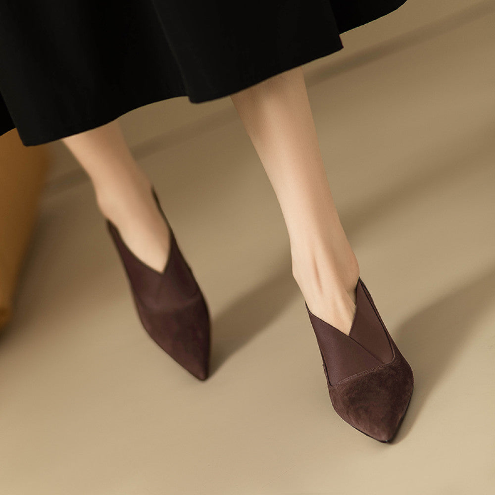 ASAYA3039 French pointed toe versatile single shoes