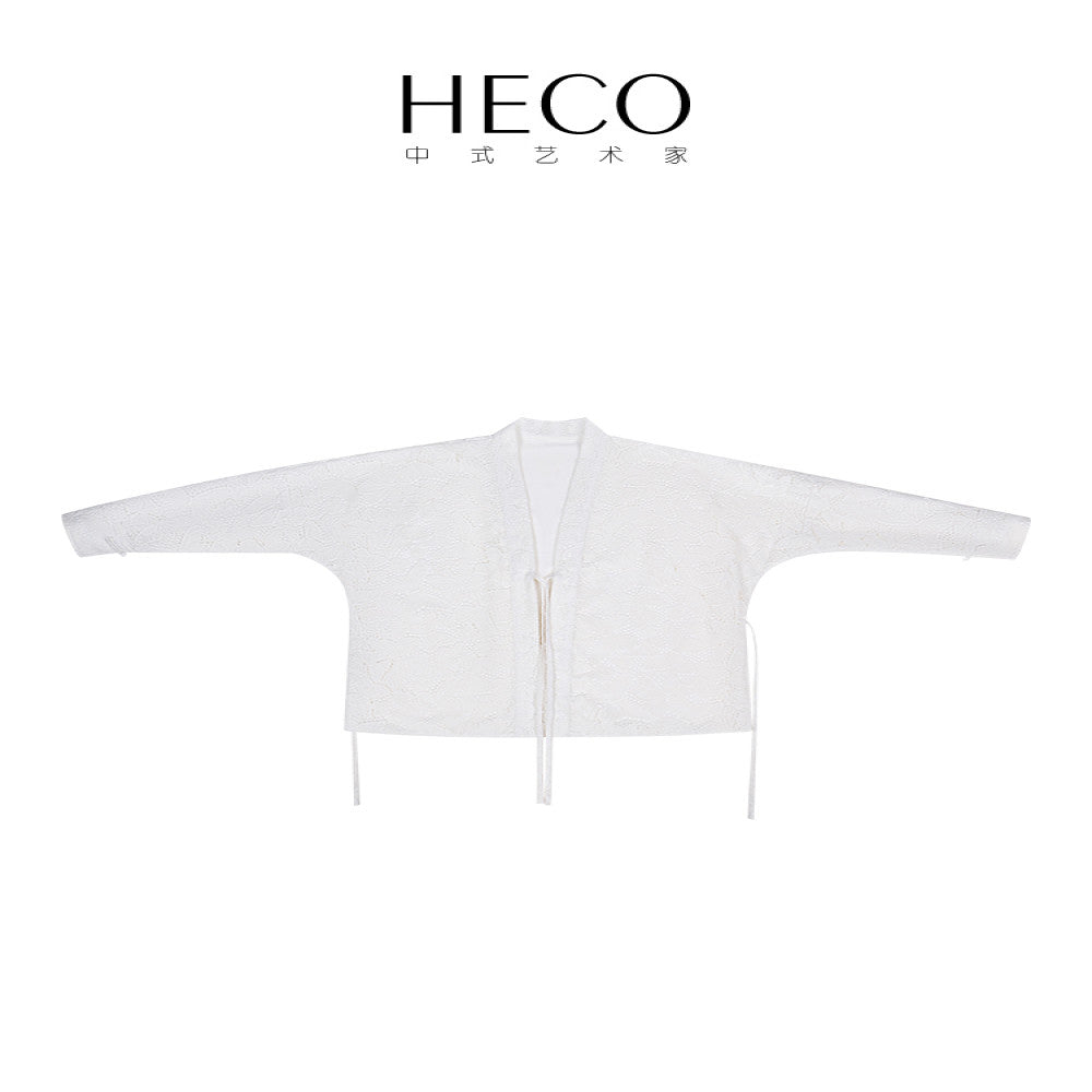 HECO Mengdie s new Chinese style cardigan top women s clothing 2025 autumn horse face skirt new shirt jacket image 5