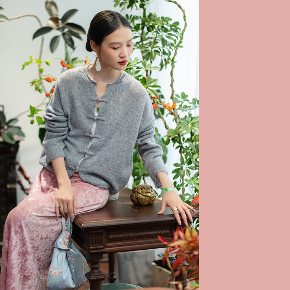Town Store Baby KLYR502 Three piece cashmere cardigan for hand high end cotton candy cashmere base sweater for autumn and winter women image 27