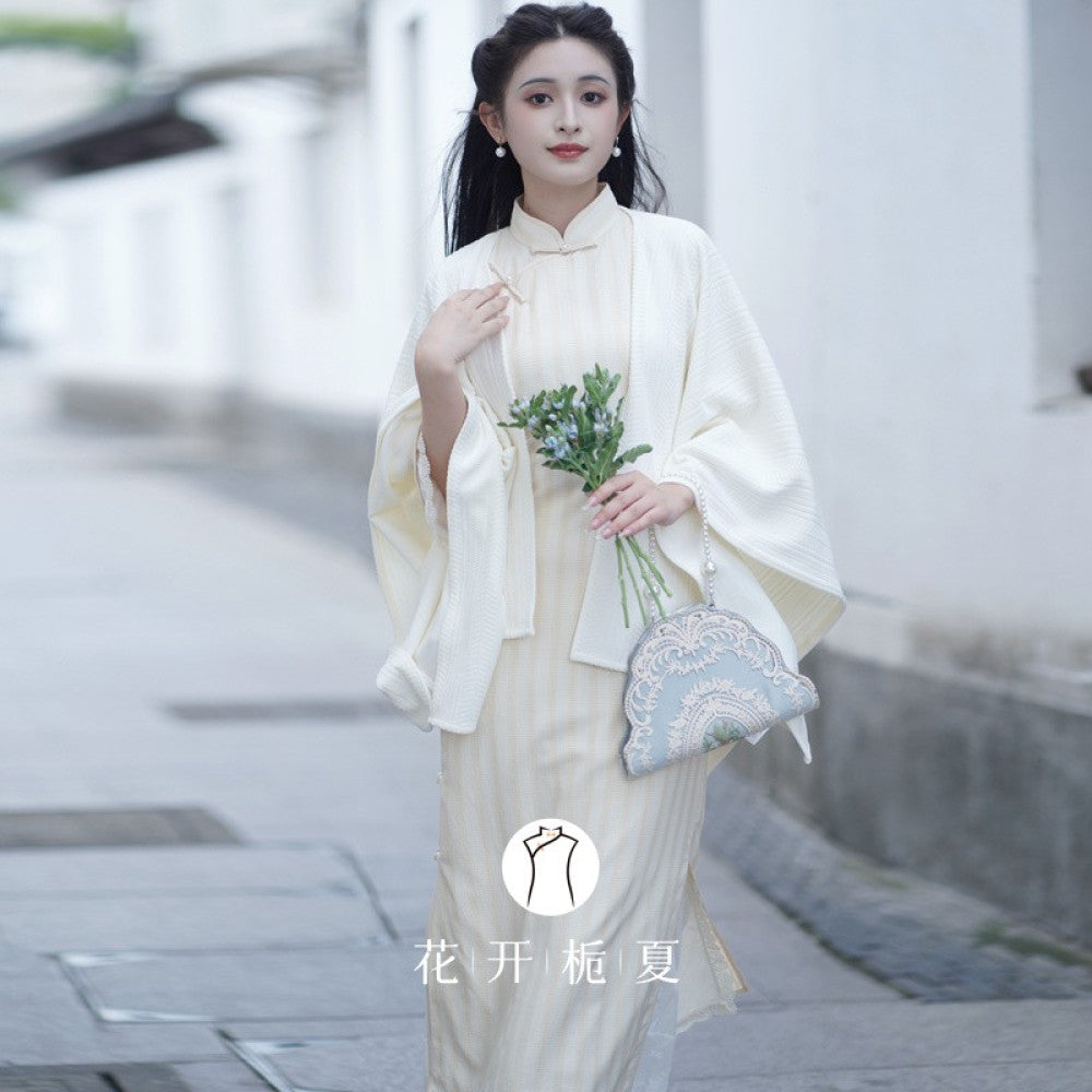ASAYA2866 Retro literary spring and summer all-match knitted cardigan