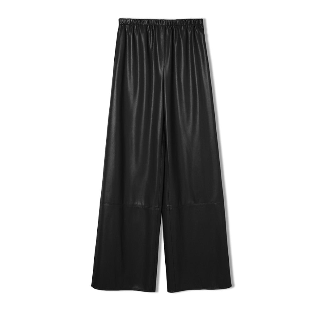 RoseLingLing Town Store Air Pants with Imported Craftsmanship Q Bounce Knock Soft Protein Leather Wide Leg Pants image 6
