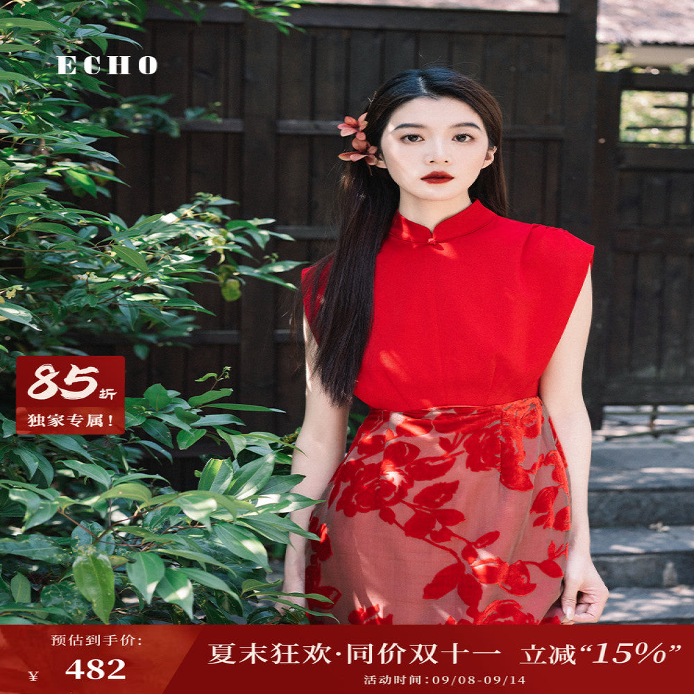 Echo official s new Chinese style improved cheongsam image 1
