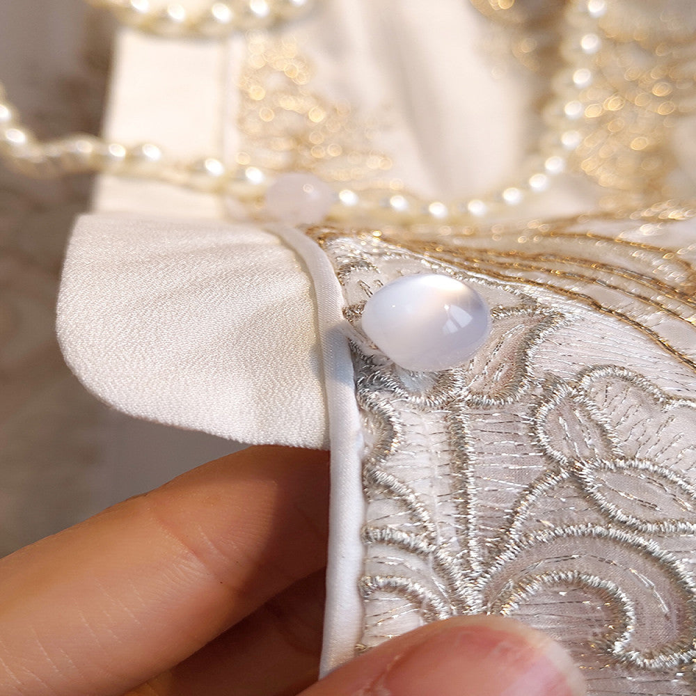Retro lace embroidered Chinese style vest women s summer outfit with high end feel new Chinese style improved buckle embroidered vest top for spring image 13