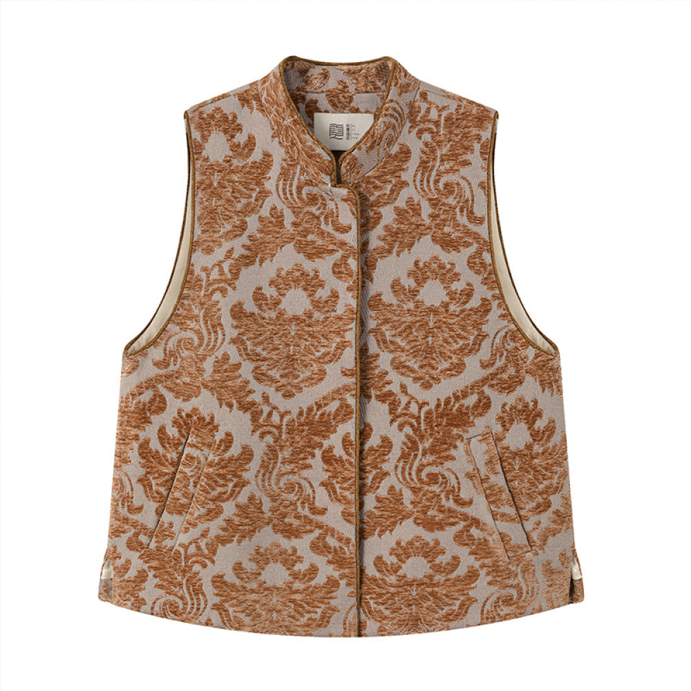 Ruyi Lianyun Autumn and Winter New Style Chenier Jacquard Cotton Jacket Women s Retro New Chinese Style Outerwear Shoulder image 6