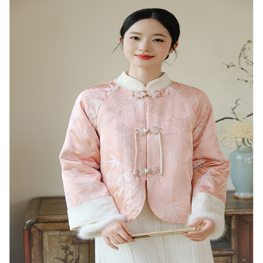 Shanyouse new Chinese style jacket winter improved Tang suit for women Chinese style young style Zen tea suit buttoned top image 18