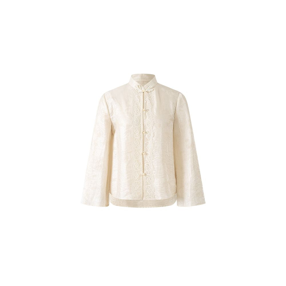 Wuyan Yiheshan Hetu New Chinese Brocade Velvet Bead Embroidery Material Vest Half Skirt Tencel Top image 21