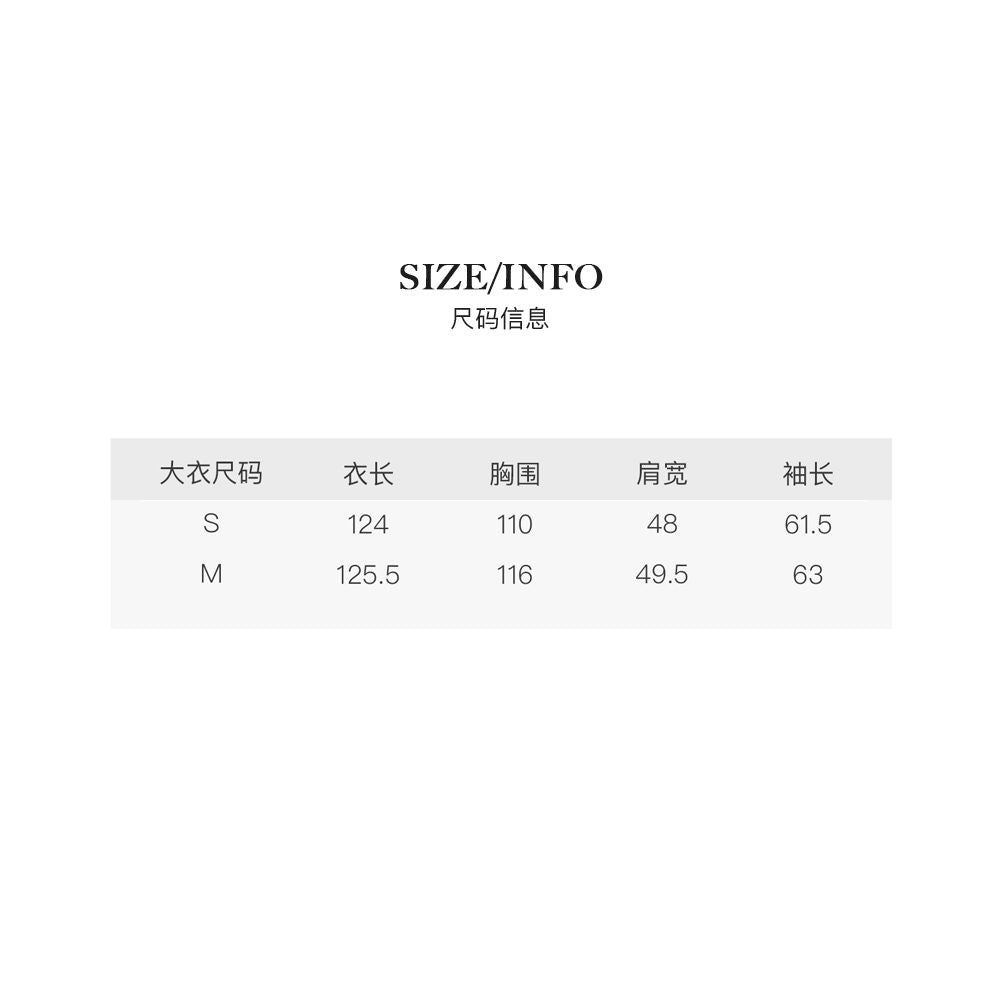 Mogas Poison Home Customized Cool and Luxurious White Wool Coat with Large Silhouette and Stylish Appearance Thin and Long Coat for Women in Autumn and Winter image 33