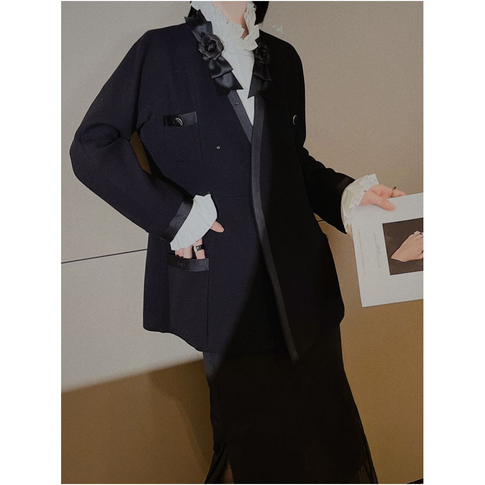 Dreaming of Victoria 2 layers of silk 2 layers of lace court lazy French retro white shirt mulberry silk P0813 image 1