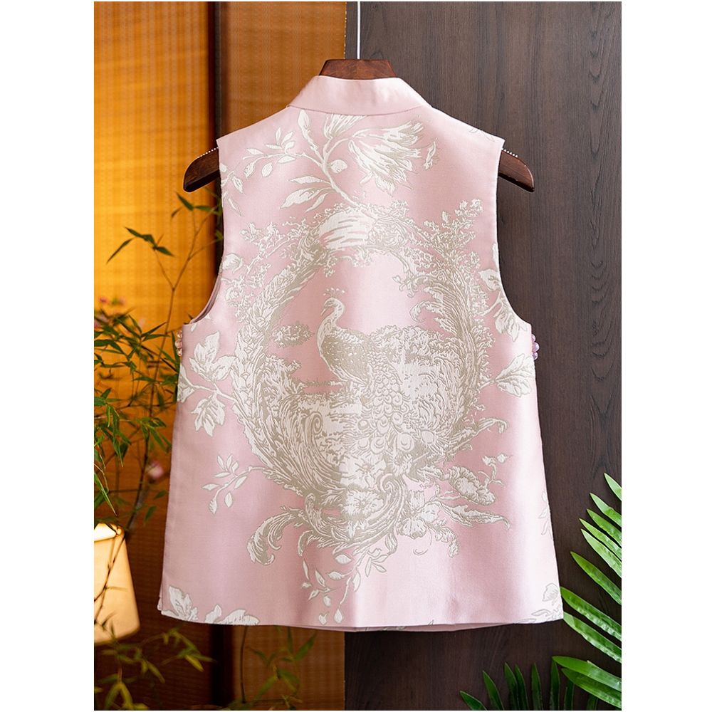 Tang style women s clothing 2025 autumn new collection retro improved Chinese style new Chinese style vest jacquard qipao top vest vest vest image 33