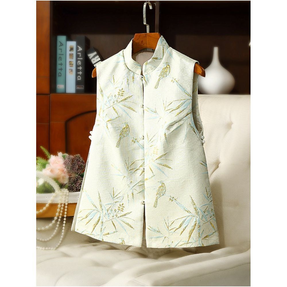 Tang style women s clothing 2025 autumn new collection retro improved Chinese style new Chinese style vest jacquard qipao top vest vest vest image 23