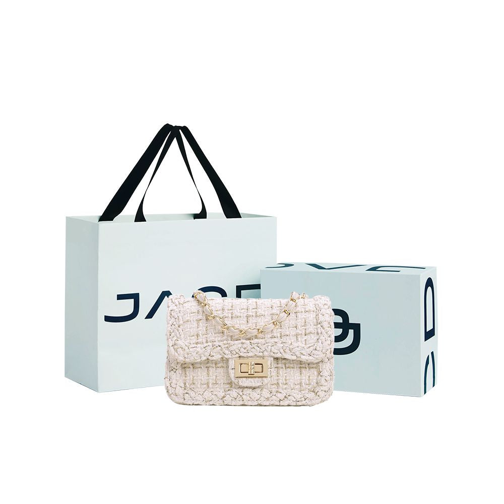 JACD white small fragrant style bag for women 2025 new autumn and winter style armpit bag high end chain bag crossbody bag for women image 11