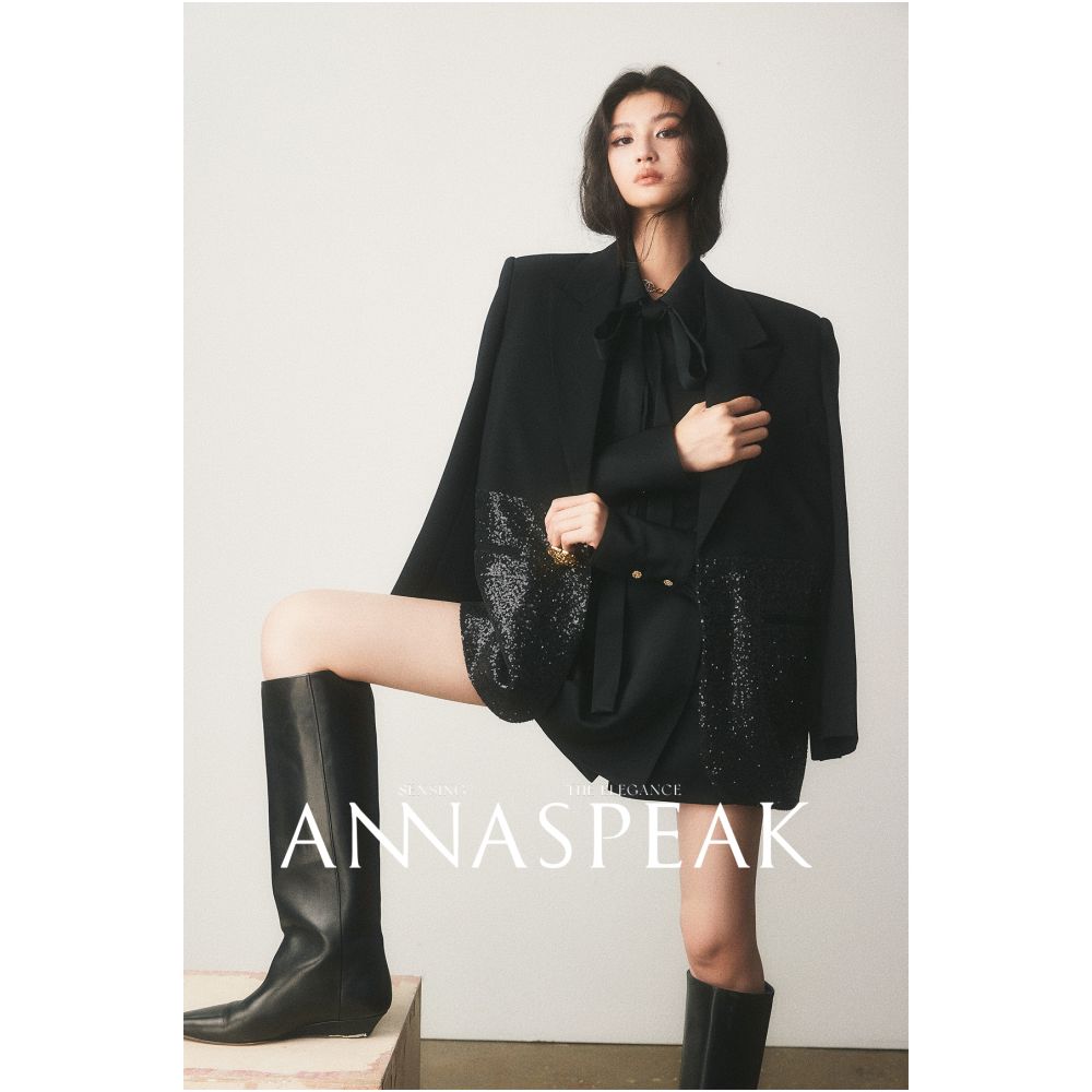 ANNASPEAK Urban Hormones NAIA Acetic Acid Overlapping A line Short Skirt Pants AS Autumn New Pants for Women image 16