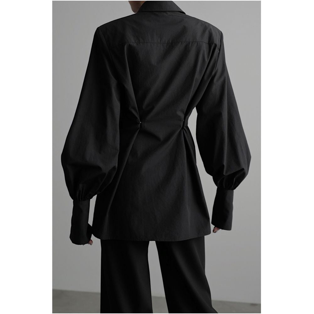 Wuyihuanxiang x Chentaitai zippered long sleeved waist shirt image 16