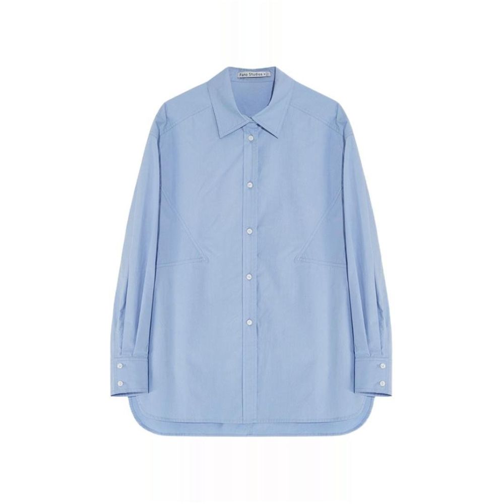 Fan Luo 2025 Autumn New White Shirt Women s Design Sense Small and Popular Loose Retro Stacked Top Long Sleeve Shirt image 5