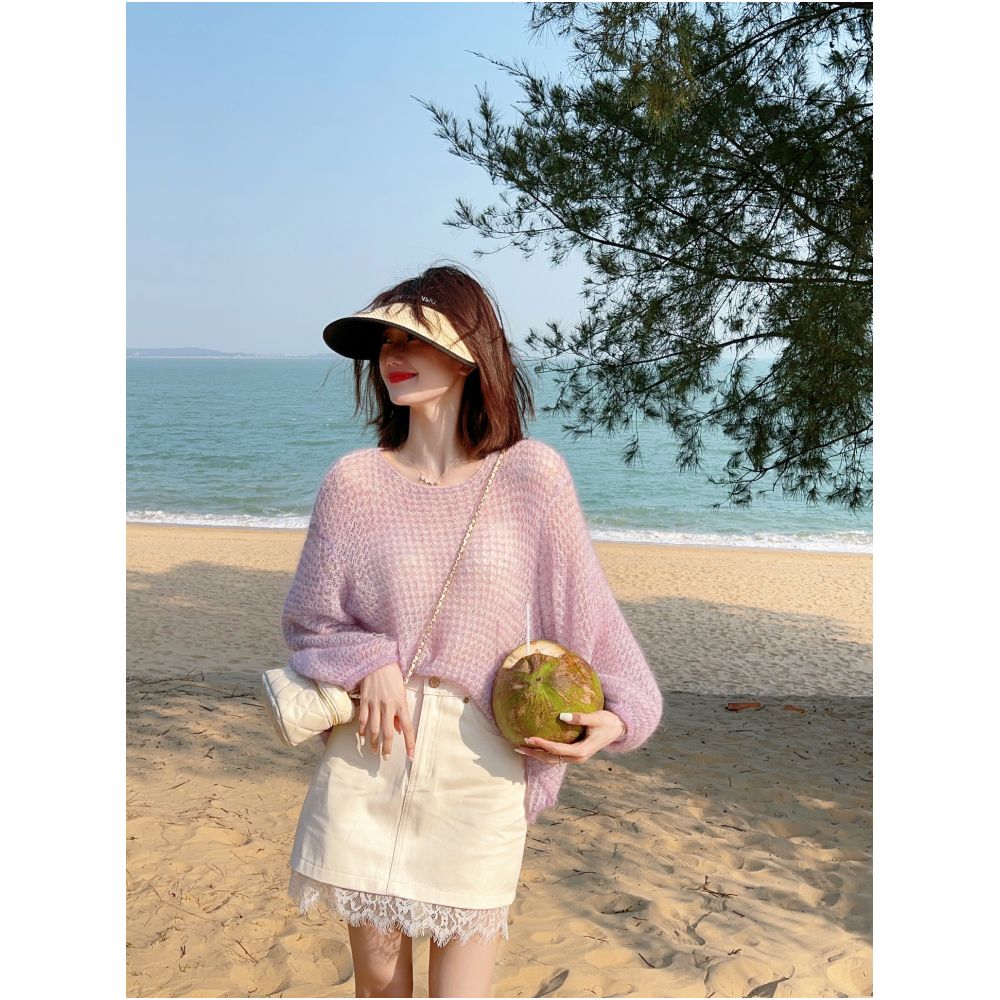 A line denim short skirt 2024 spring new style skirt with lace and lace stitching high waisted skirt for children image 4