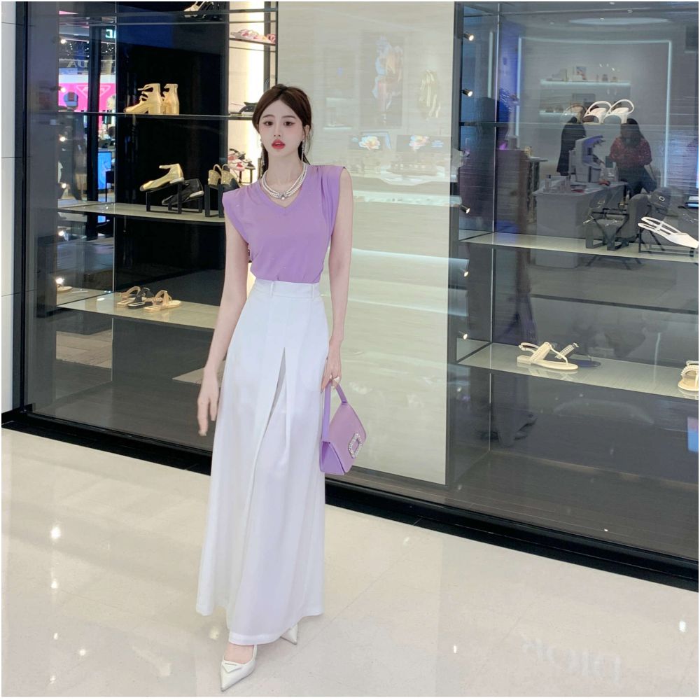 Broken size and leak detection Yu Xiaoxiao a female celebrity with a loose and flowing personality wide leg casual pants 2025 new style image 20