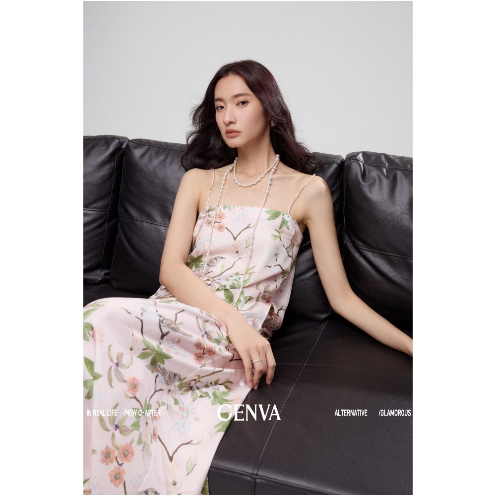 MR 99 Flower Shadow Floating World Picture Exclusive National Gift 6A Grade Silk Tulip Twill Air Pants Skirts image 44