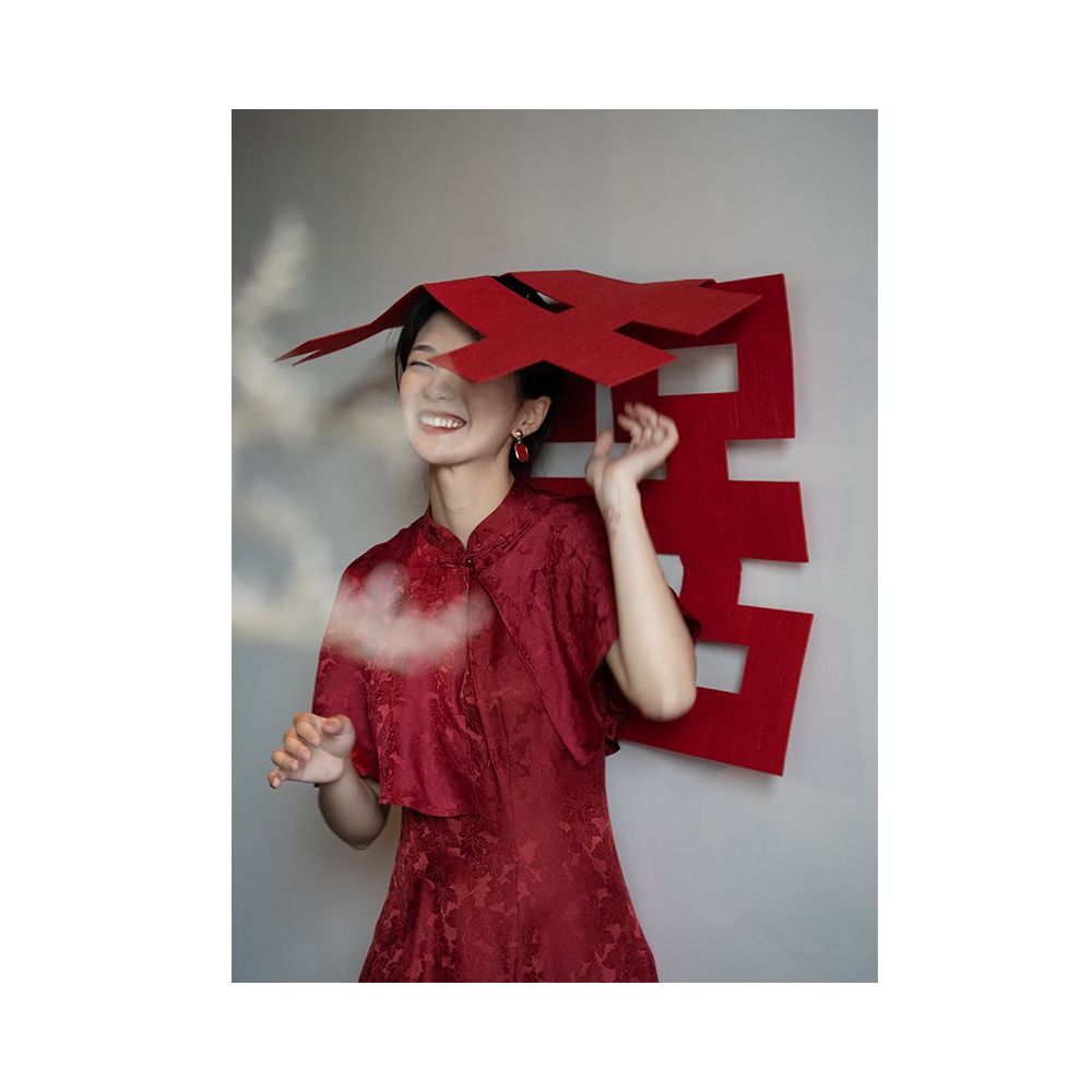ASAYA2291 New Chinese Style sleeveless silk dress