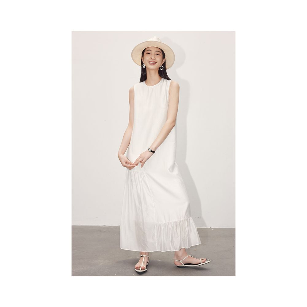 ASAYA2276 Elegant neck dress with fish tail skirt