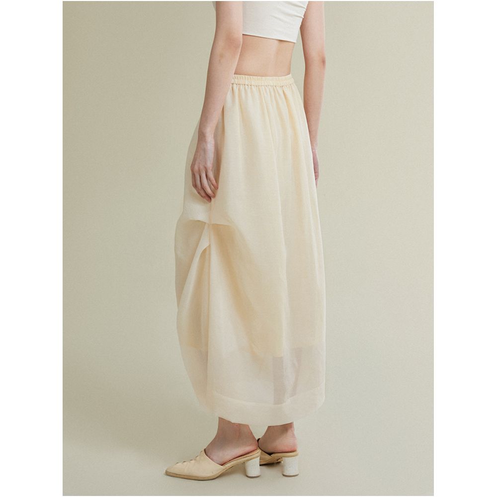 MURURMI Designer Brand Skirt Half Skirt Double Bottom pleated Half Skirt image 5